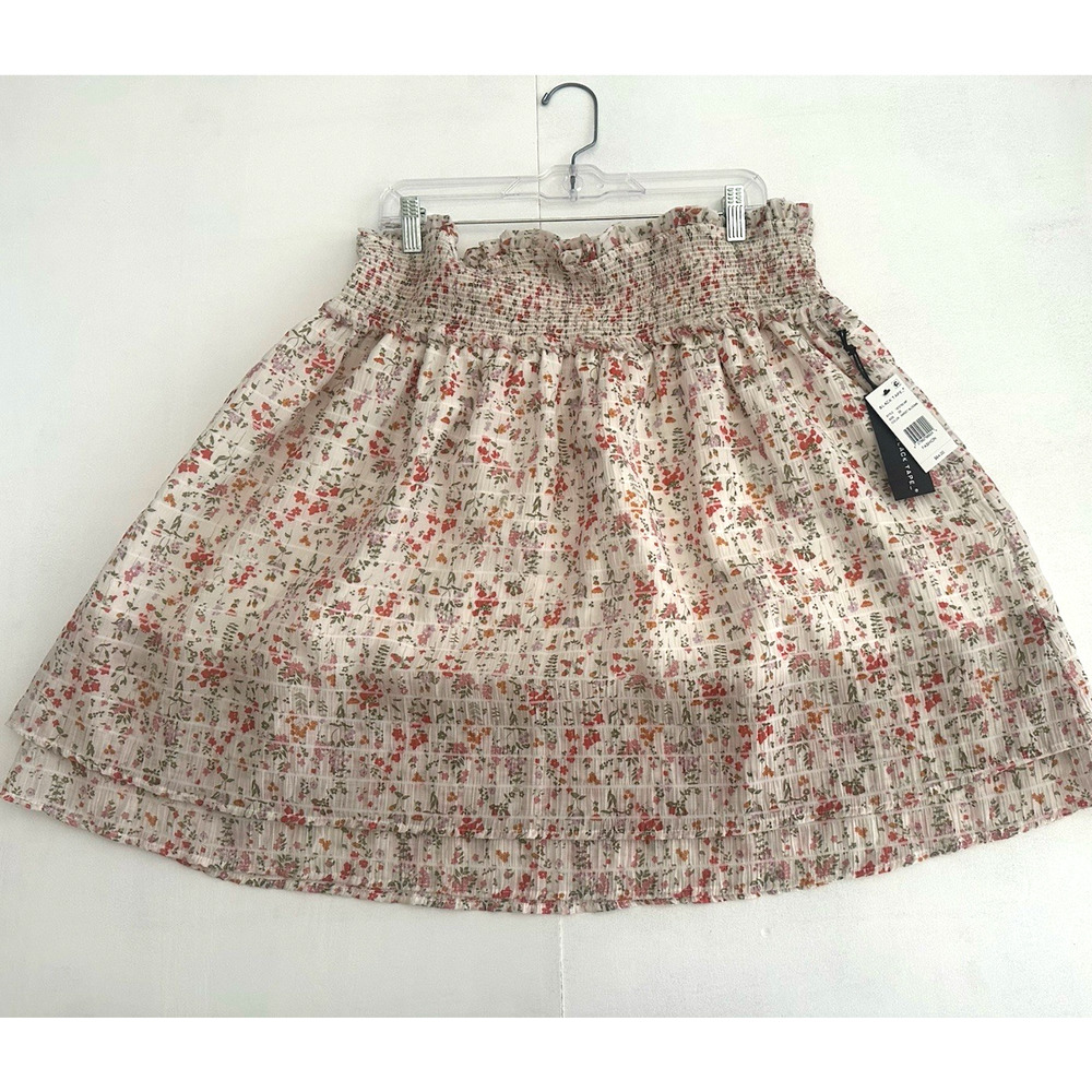Women's‎ Skirt By Black Tape Floral Elastic Waist Cottagecore Size (M)